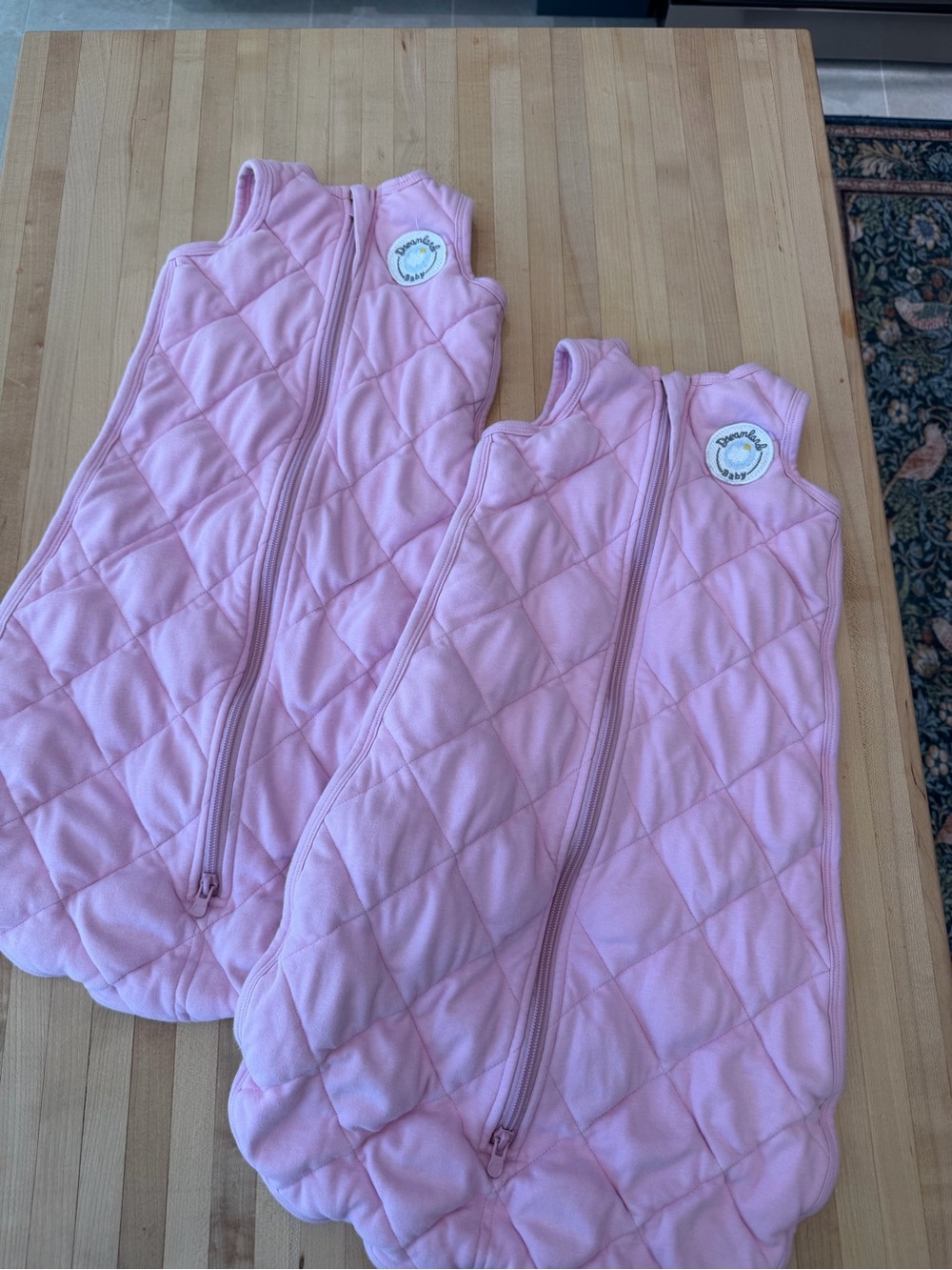 Dreamland Baby Pink Weighted Sleep Sacks - 2 Pack